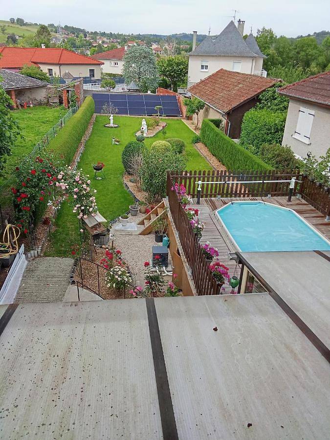 La passerelle in Maurs, Région d'Aurillac