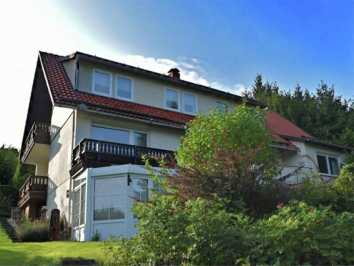 Ferienhaus für 15 Personen, mit Balkon und Terrasse sowie Garten und Sauna in Wieda