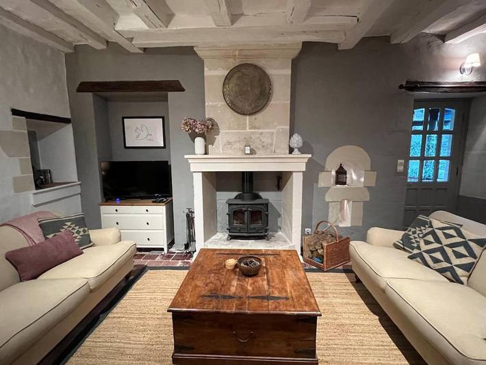 Gîte pour 8 personnes, avec vue à Chaumussay