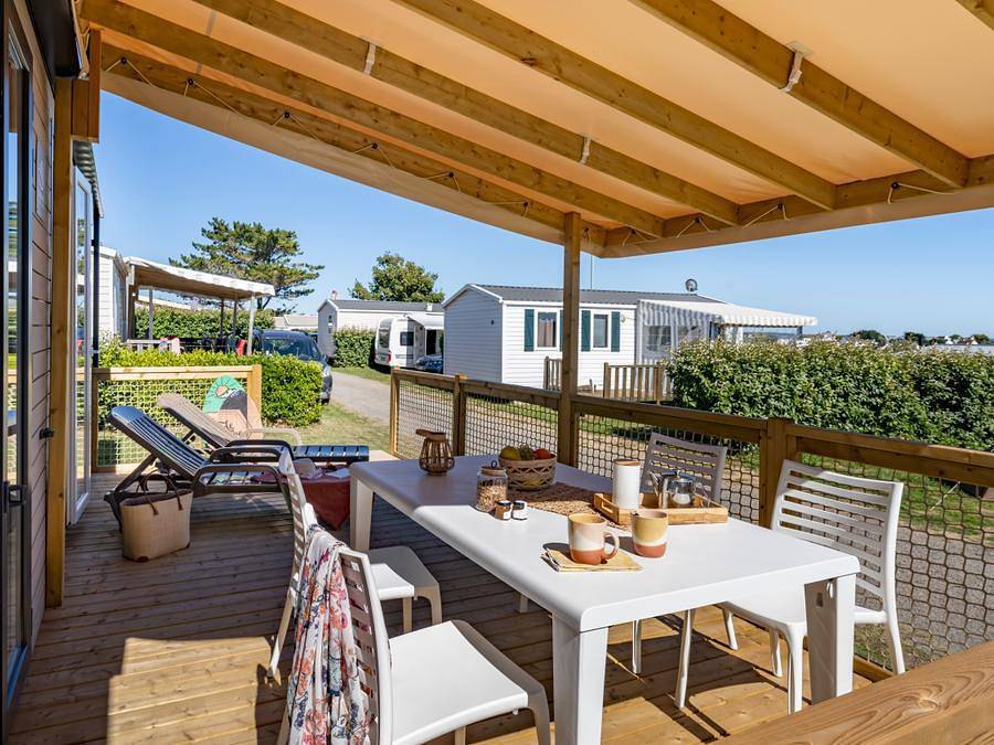 Camping Sandaya Le Kérou - Mobilhome 6 personnes - Cottage Privilège Tv Lv - 3 chambres - 6 personnes in Clohars-Carnoët, Côte de Cornouaille