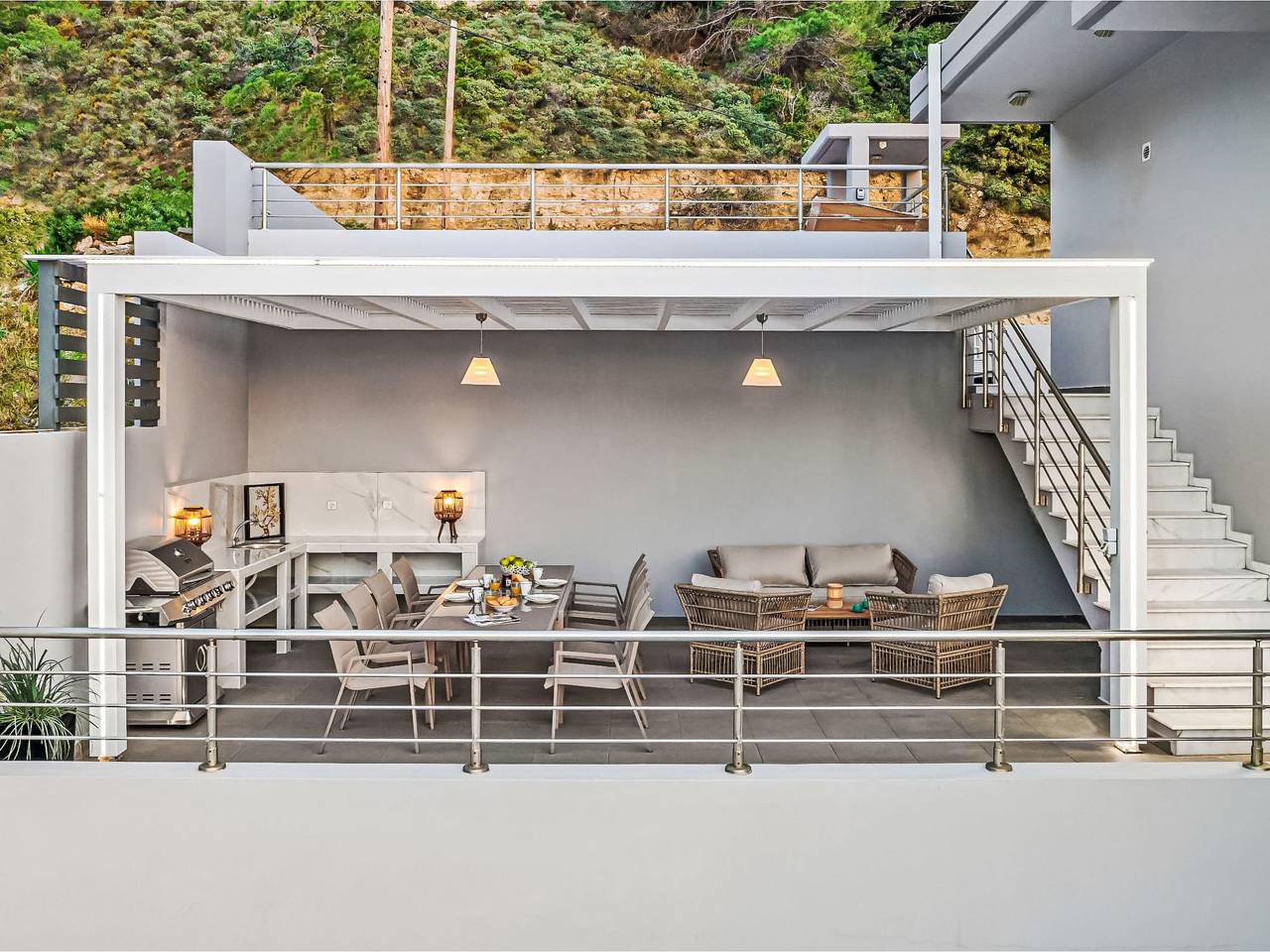 Villa Articiano mit Whirlpool und herrlicher Aussicht in Faliraki, Rodi