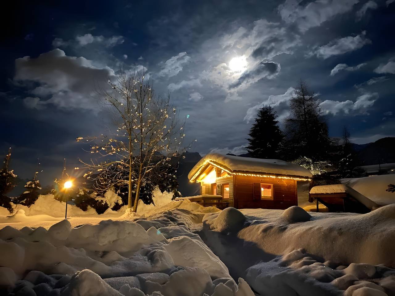 Haustierfreundliche Berghütte mit Teich und Garten in Pieve di Cadore in den Dolomiten in Pieve di Cadore, Östliche Dolomiten