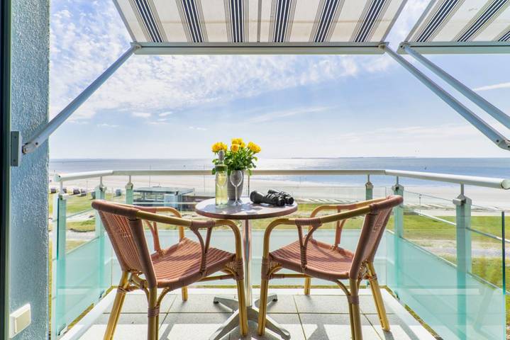 Ferienwohnung für 2 Personen, mit Sauna und Balkon auf Norderney