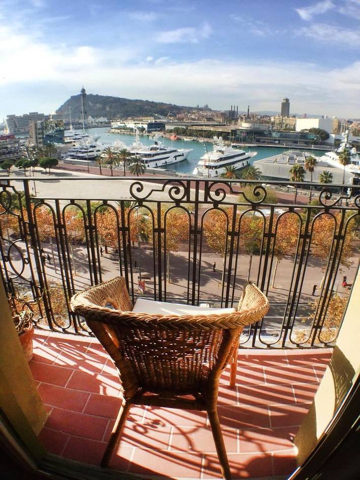 Apartamento de férias para 4 pessoas, com varanda e vista em La Barceloneta