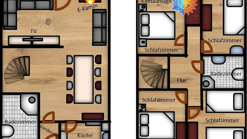 Ferienhaus für 7 Personen, mit Sauna und Garten sowie Terrasse, mit Haustier in Kirchheim - 2