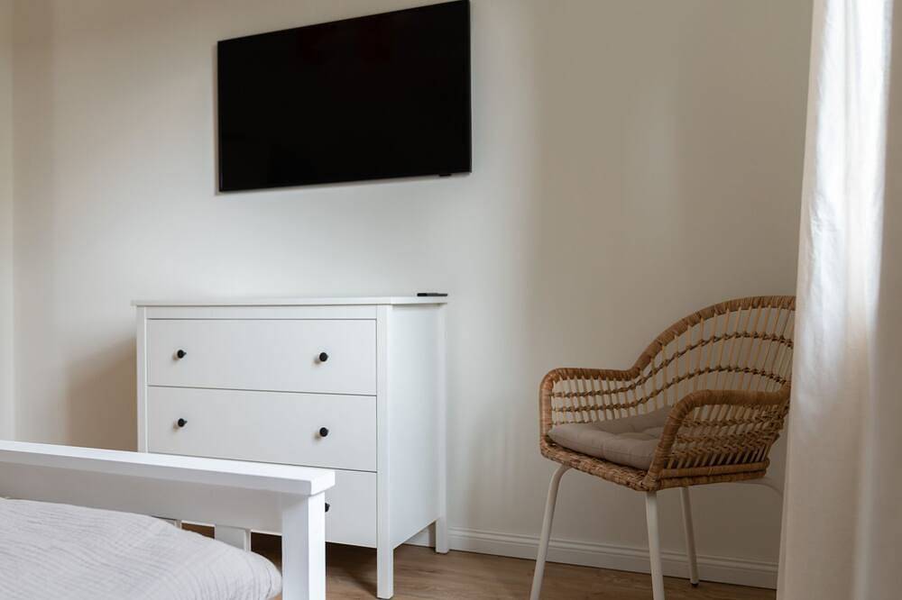 Ganze Wohnung, Küstenbutze - Modernes Apartment für 6 im Beach-Style mit vollausgestatteter Kü in Mildstedt, Nordfriesland