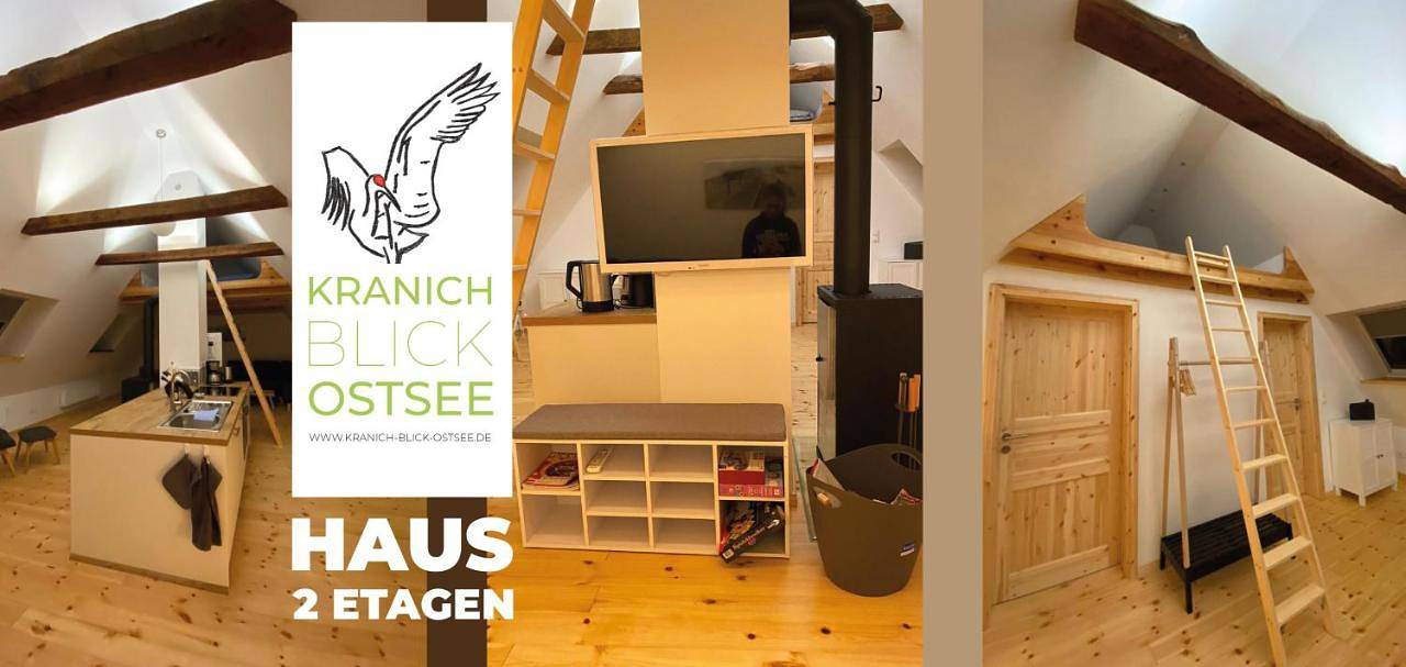 Historisches Bauernhaus für 8 Personen mit Luxus und Natur auf 2 Etagen ideal für Familien und Hunde 2500m2 eingezäunt an der Ostsee in Neu Bartelshagen, Stralsund Umland