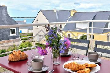 Gîte pour 3 personnes, animaux acceptés dans Plage de Grève Blanche (Guilvinec)