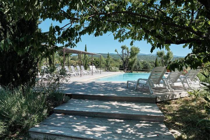 Casa de huéspuedes para 4 personas, con piscina y jardín, Se admiten mascotas en Provenza