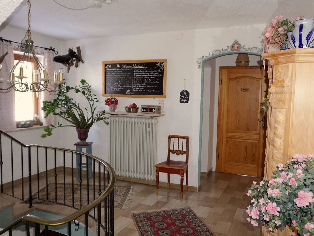 Ganze Ferienwohnung, Gästehaus Gamsei - Bosch Hermann - 1. Fw Friedenrath, 22 qm, 1-2 Pers., Westbalkon in Grassau, Chiemsee