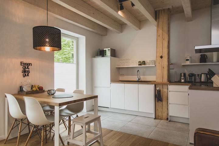 Ferienwohnung für 4 Personen, mit Terrasse und Garten sowie Ausblick in Upleward