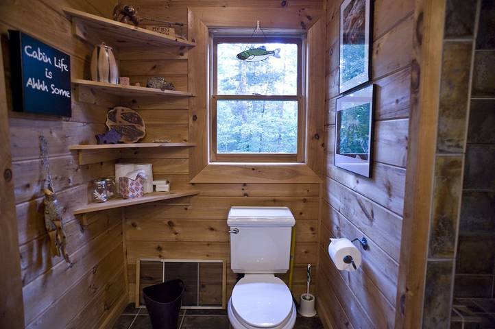 Blockhütte für 6 Personen, mit Whirlpool und Balkon - 1