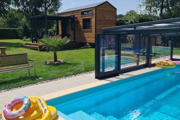 Cabane en bois pour 4 personnes, avec jacuzzi en Seine-Maritime