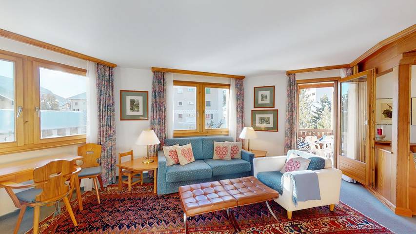 Ferienwohnung für 4 Personen, mit Balkon und Sauna in Zuoz - 3