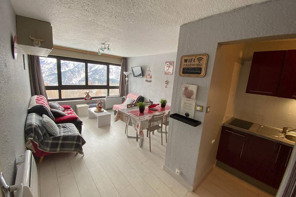 Ganze Wohnung, Im Herzen Der Ecrins Um 1600, Appartement 4/6 Pers Am Fusse Der Pisten in Puy-Saint-Vincent, Nationalpark Écrins