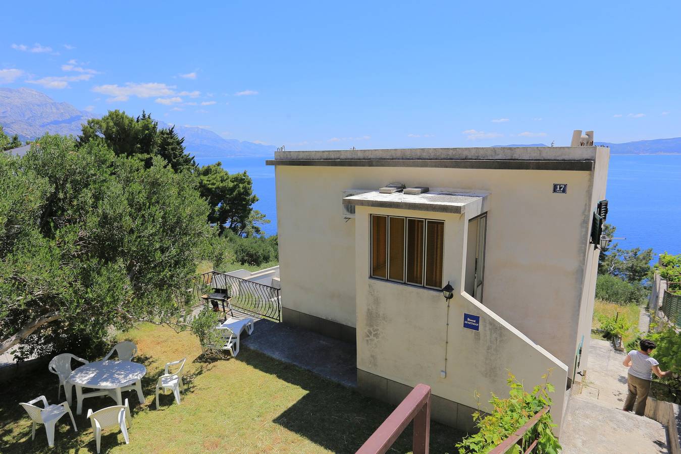 Geheel appartement, Tweekamerappartement met terras en uitzicht op zee Marusici, Omis A-657-a in Marusici, Omiš-Riviera