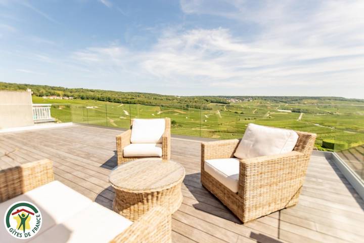 Gîte pour 10 personnes, avec Terrasse à Mardeuil