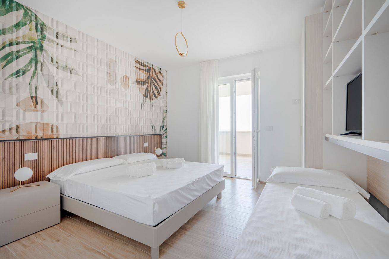 Ganze Wohnung, Ferienwohnung für 5 Personen mit Balkon/Terrasse in Bari, Bari Provinz