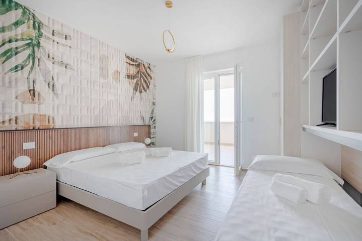Ganze Wohnung, Ferienwohnung für 5 Personen mit Balkon/Terrasse in Bari, Bari Provinz