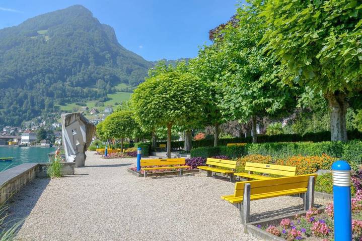 Hôtel pour 2 personnes, avec balcon ainsi que sauna et vue, adapté aux familles à Gersau - 3