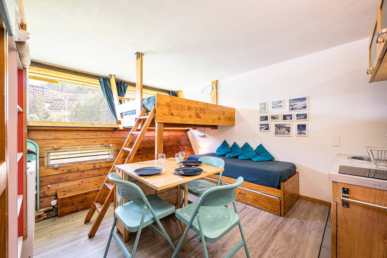 Appartement entier, Appartement 'Arc 1600 - Studio' avec vue sur la montagne et Wi-Fi in Arc 1600, Bourg-Saint-Maurice