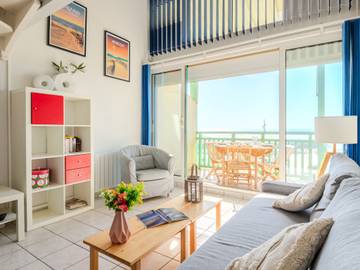 Gîte pour 4 personnes, avec balcon dans Mimizan Plage