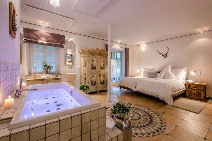 Chalet für 2 Personen, mit Whirlpool und Terrasse sowie Garten und Sauna in Ofterschwang - 4