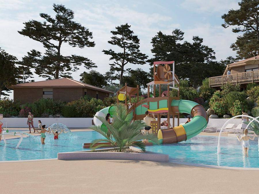 Camping Sole di Sari - Lodge 5 personen - Eco Lodge Zelt | 2 Schlafz. | 4/5 Pers. | Ohne Bad in Sari-Solenzara, Sartène und Umgebung