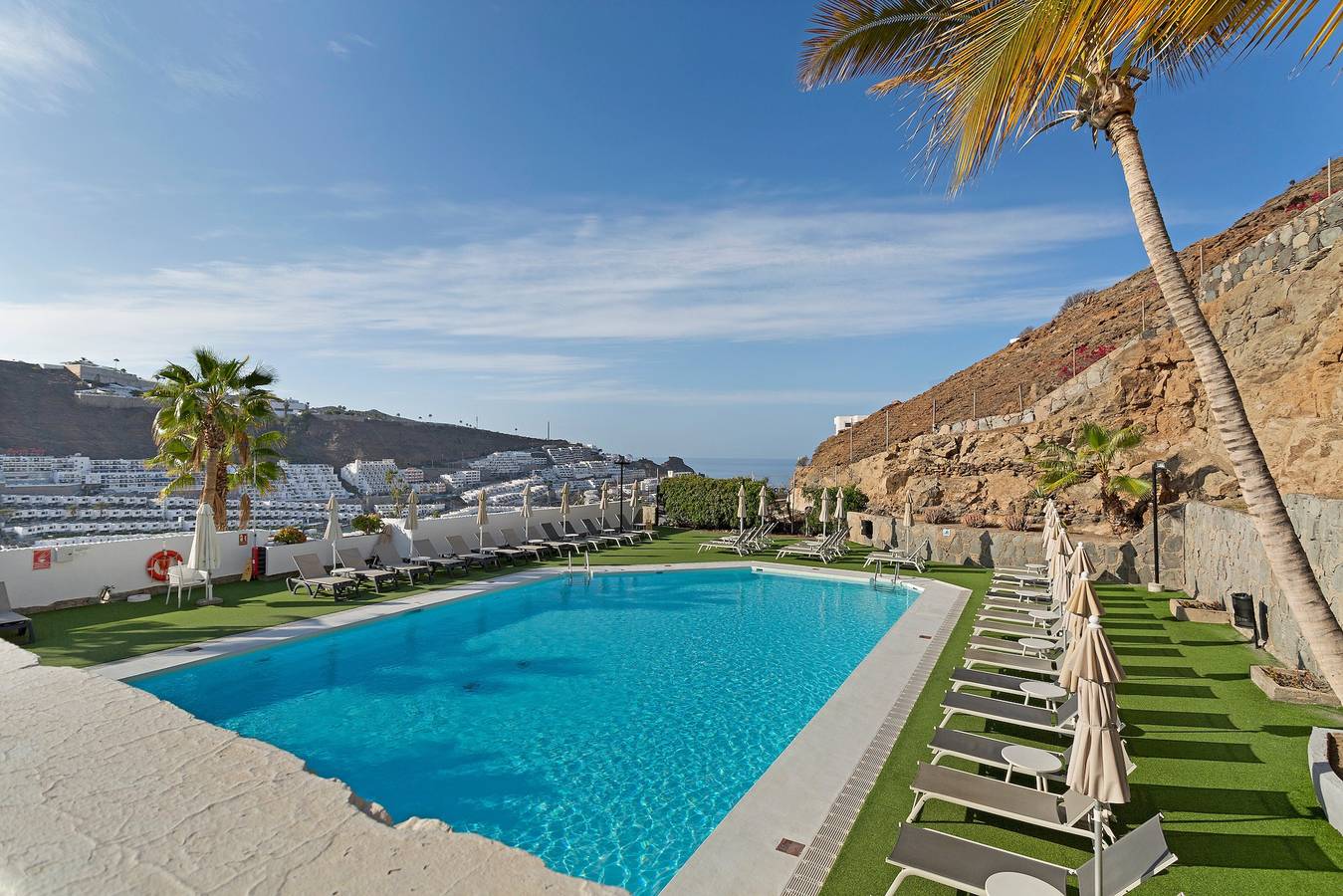 Apartamento entero, Apartamento de vacaciones 'Dreams' con vistas al mar, piscina compartida y Wi-Fi in Puerto Rico (Gran Canaria), Gran Canaria Sur