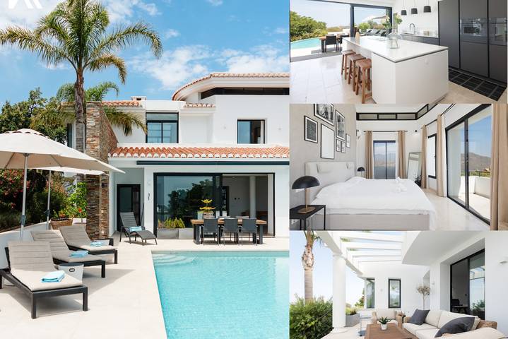Casa de vacaciones para 10 personas, con Balcón/Terraza además de Jardín y Piscina en Ojén