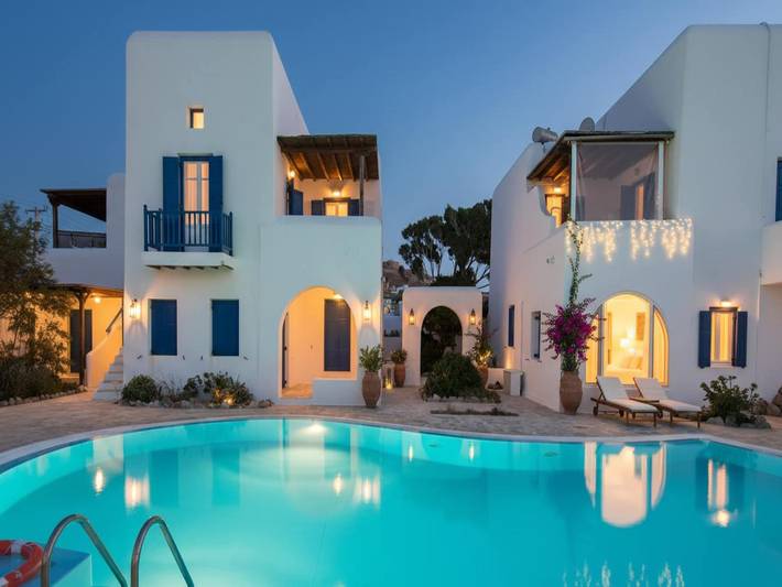 Vakantieappartement voor 5 personen, met balkon/terras en zwembad op Mykonos