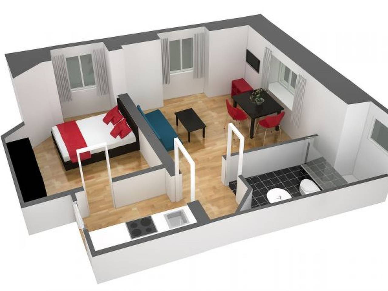 Appartement entier, Appartement de vacances pour 4 personnes in Lucerne, Lac des Quatre-Cantons