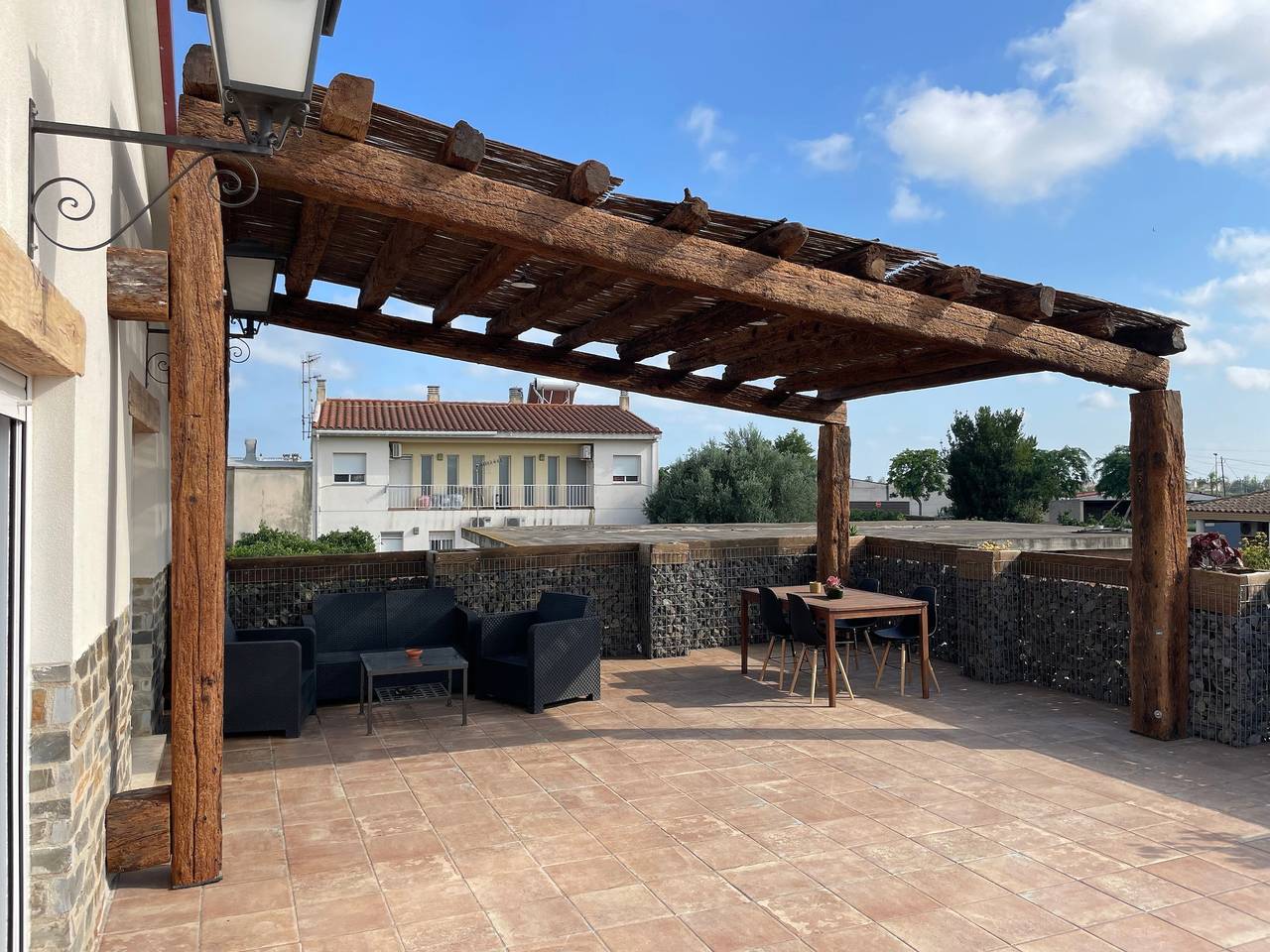 Casa de vacaciones Casa rural Maño con piscina compartida y jardín in La Cava, Tierras del Ebro