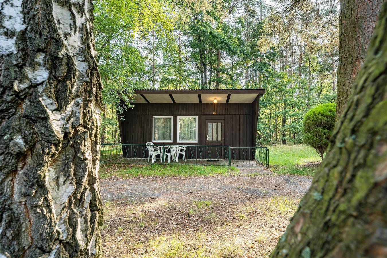 Bungalow '13 - Finnhütte' mit privater Terrasse und Gemeinschaftsgarten in Niesky, Oberlausitz-Niederschlesien
