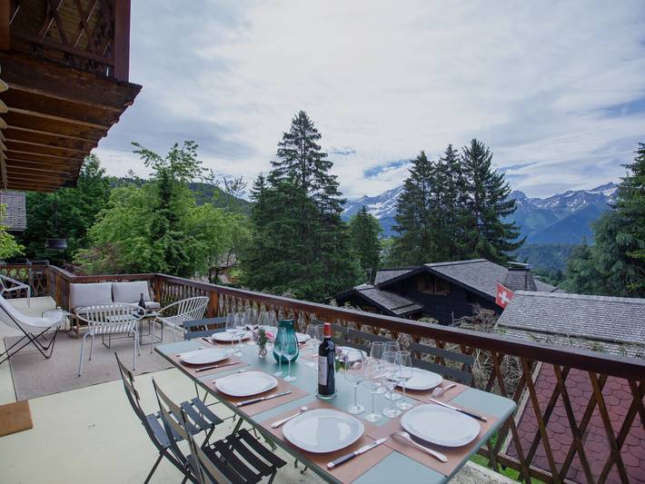 Location de vacances pour 10 personnes, avec balcon et jardin dans Chesières - 4