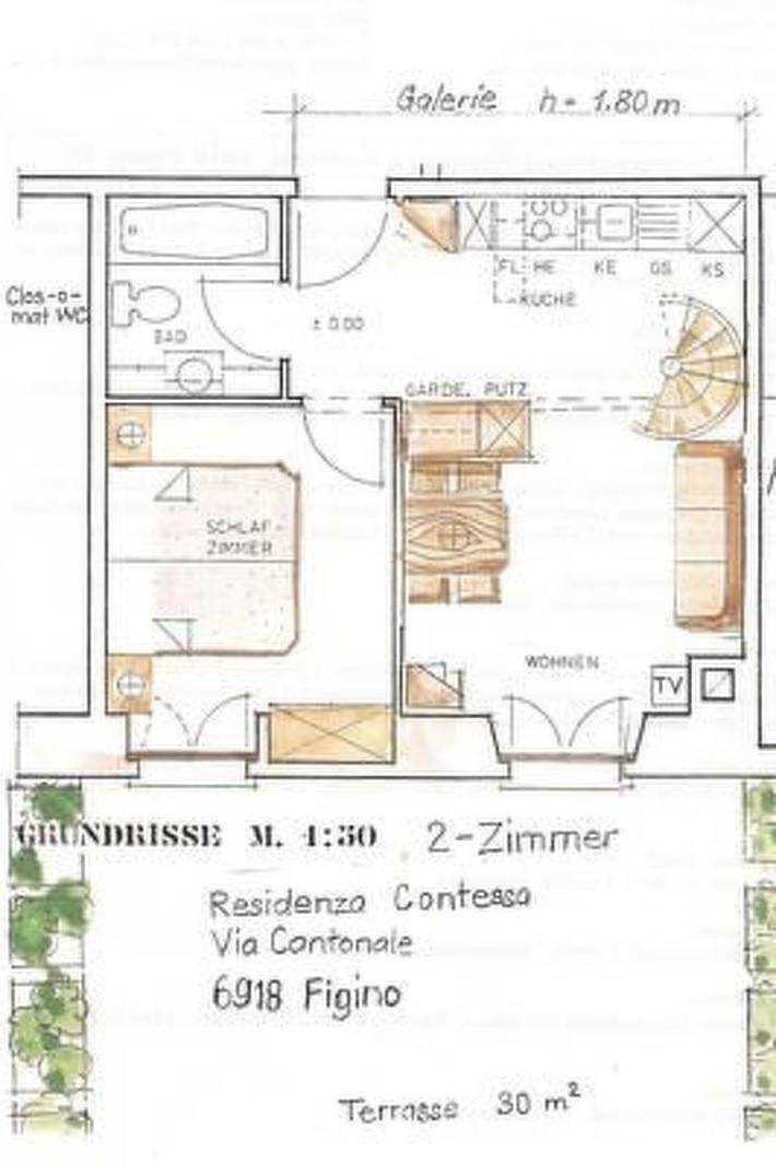 Appartement entier, Residenza Contessa in Lugano, Lac de Lugano