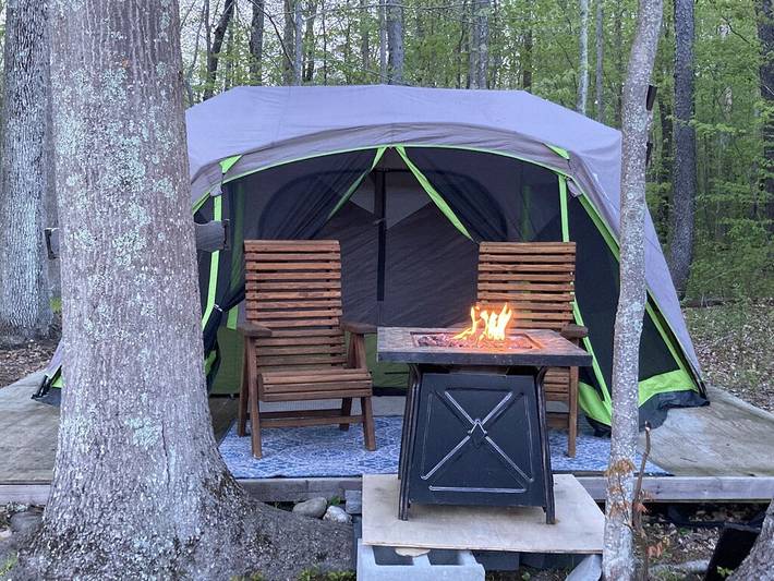 Blockhütte für 5 Personen, mit Terrasse - 1