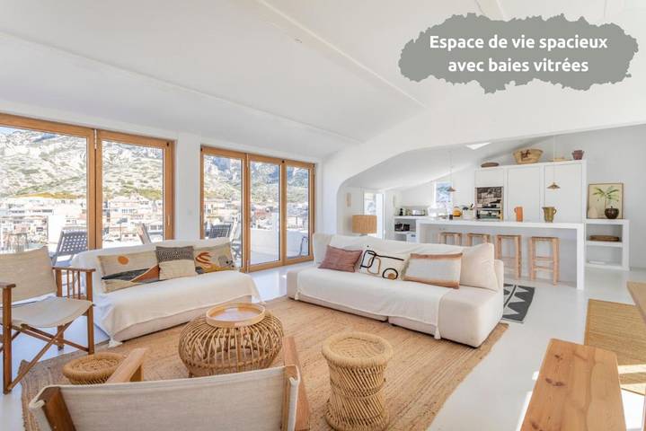 Location de vacances pour 10 personnes, avec terrasse et vue dans Les Goudes - 2