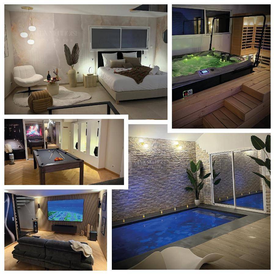 Maison privative avec piscine intérieure, spa, sauna, cinéma et billard in Échenoz-la-Méline, Haute-Saône