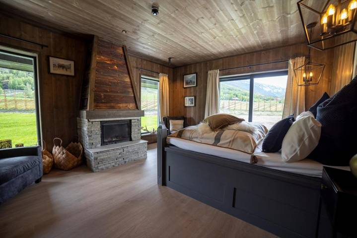 Bungalow für 2 Personen, mit Sauna und Ausblick sowie Garten in Norwegen