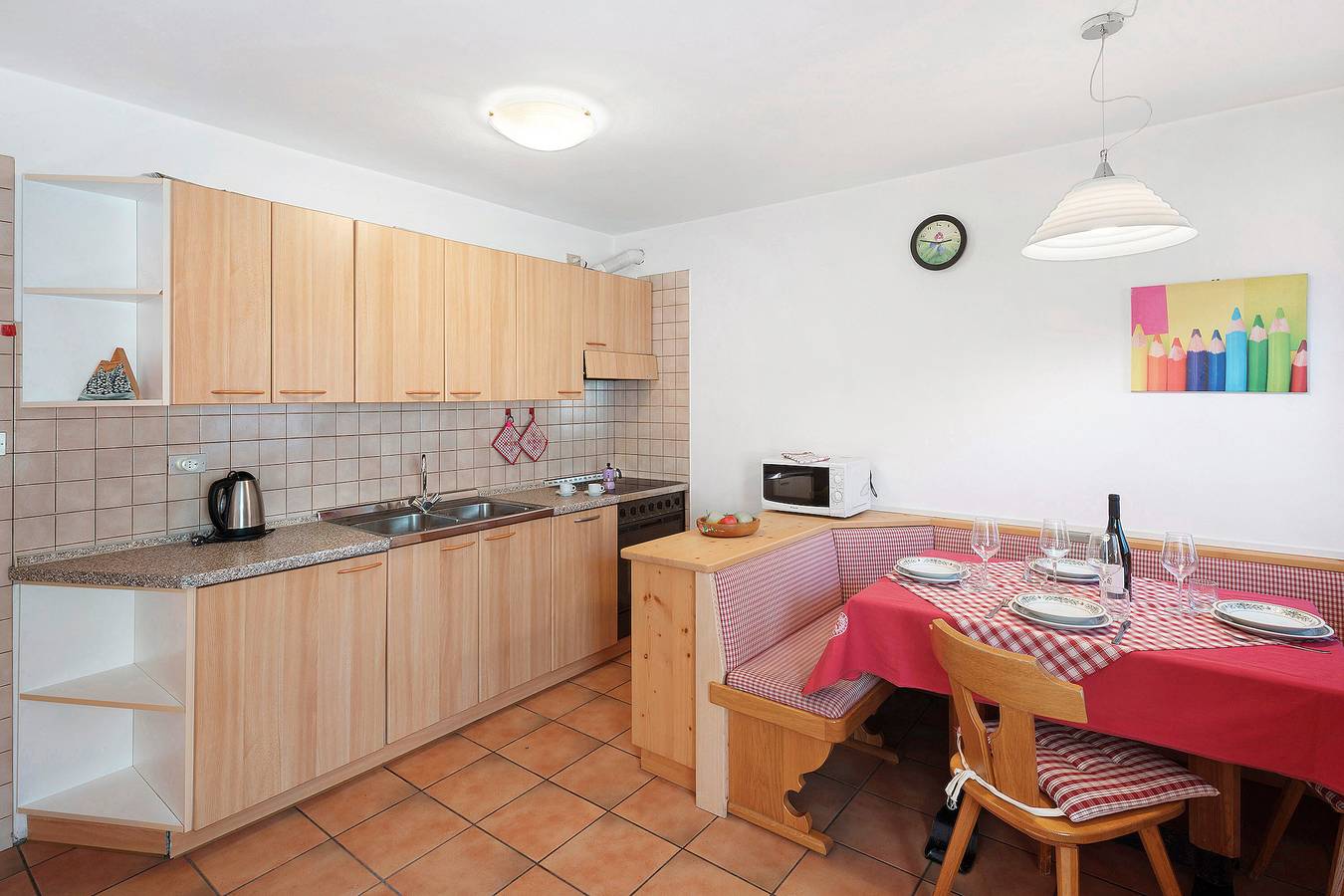 Appartement entier, Appartement de vacances "Ciasa Lino Rotic" avec vue sur les montagnes et Wi-Fi in Pozza di Fassa, San Giovanni di Fassa