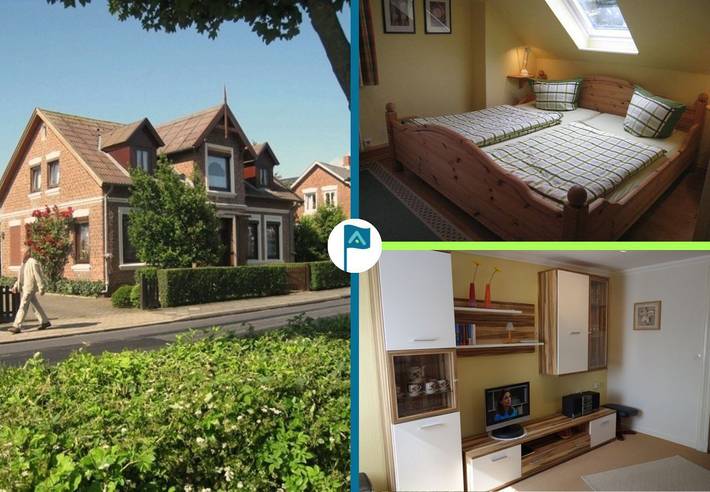 Ferienwohnung für 4 Personen, mit Ausblick und Garten auf Föhr