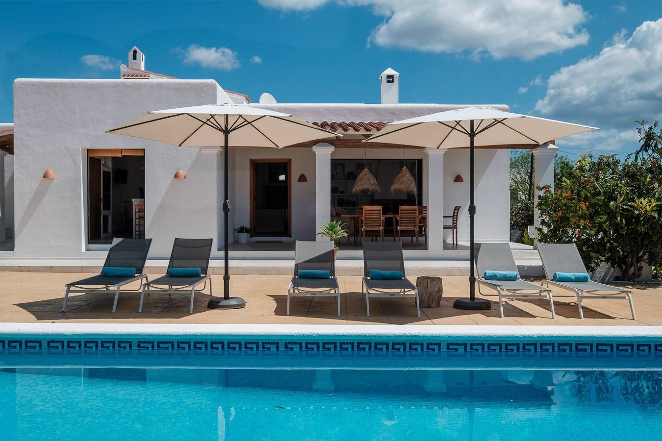 Beautiful Villa Can Joan Durban with Pool, Air Conditioning in Sant Joan de Labritja, North Ibiza