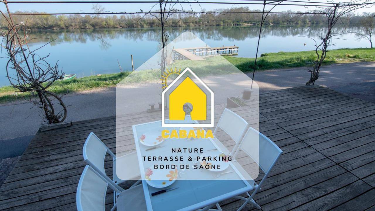 Appartement entier, Cabana & Voie Bleue - Bord de Saône in Saint-Martin-Belle-Roche, Région de Mâcon