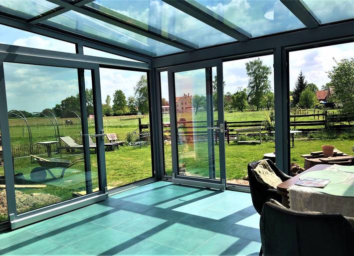 Ferienwohnung für 4 Personen, mit Terrasse und Garten sowie Ausblick in Hannover und Umgebung