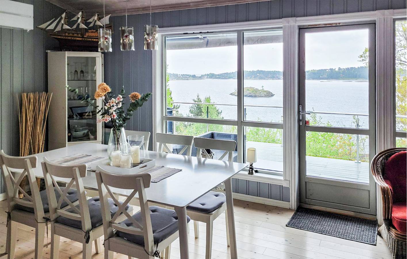 Ferienhaus für 6 Personen mit Ausblick in Bamble