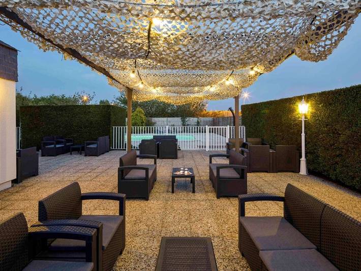 Hôtel pour 2 personnes, avec piscine et terrasse, animaux acceptés à Trignac - 2