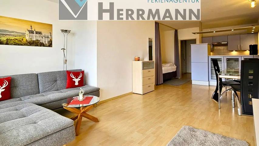 Ferienwohnung für 2 Personen, mit Terrasse, mit Haustier am Hopfensee