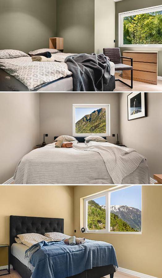 Ferienwohnung für 8 Personen, mit Garten und Ausblick sowie Seeblick in Odda - 2