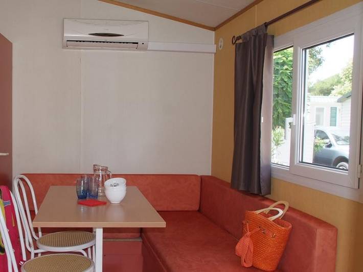 Camping Tikayan Félix de la Bastide - Mobilheim 6 personen - Montana. Eco in Saint-Mitre-les-Remparts, Mittelmeerküste (Frankreich)